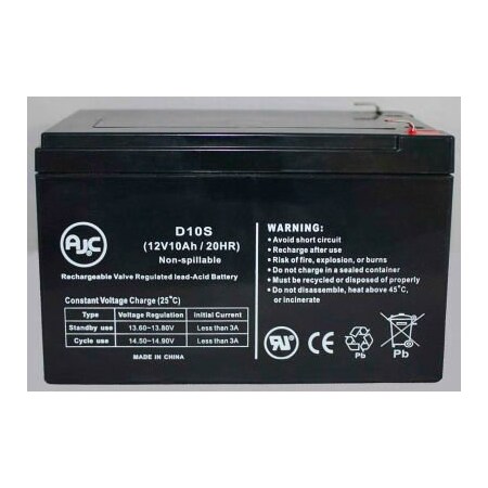 Battery Clerk AJC FirstPower FP12100A-F2 12V 10Ah Sealed Lead Acid Battery FIRSTPOWER-FP12100A-F2